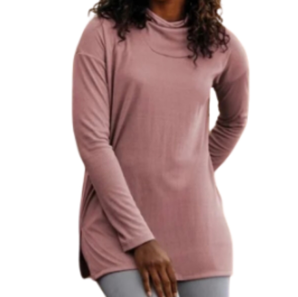PURE JILL Long Sleeve Cowl Neck Tunic Long Sleeves